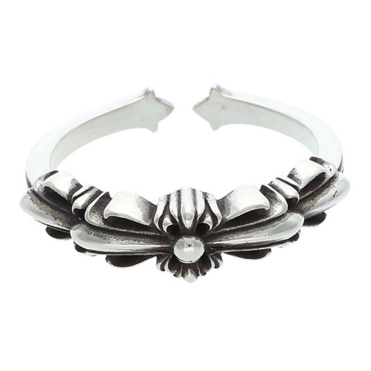 Chrome Hearts Baby Clsc Classic Double Floral Silver Ring