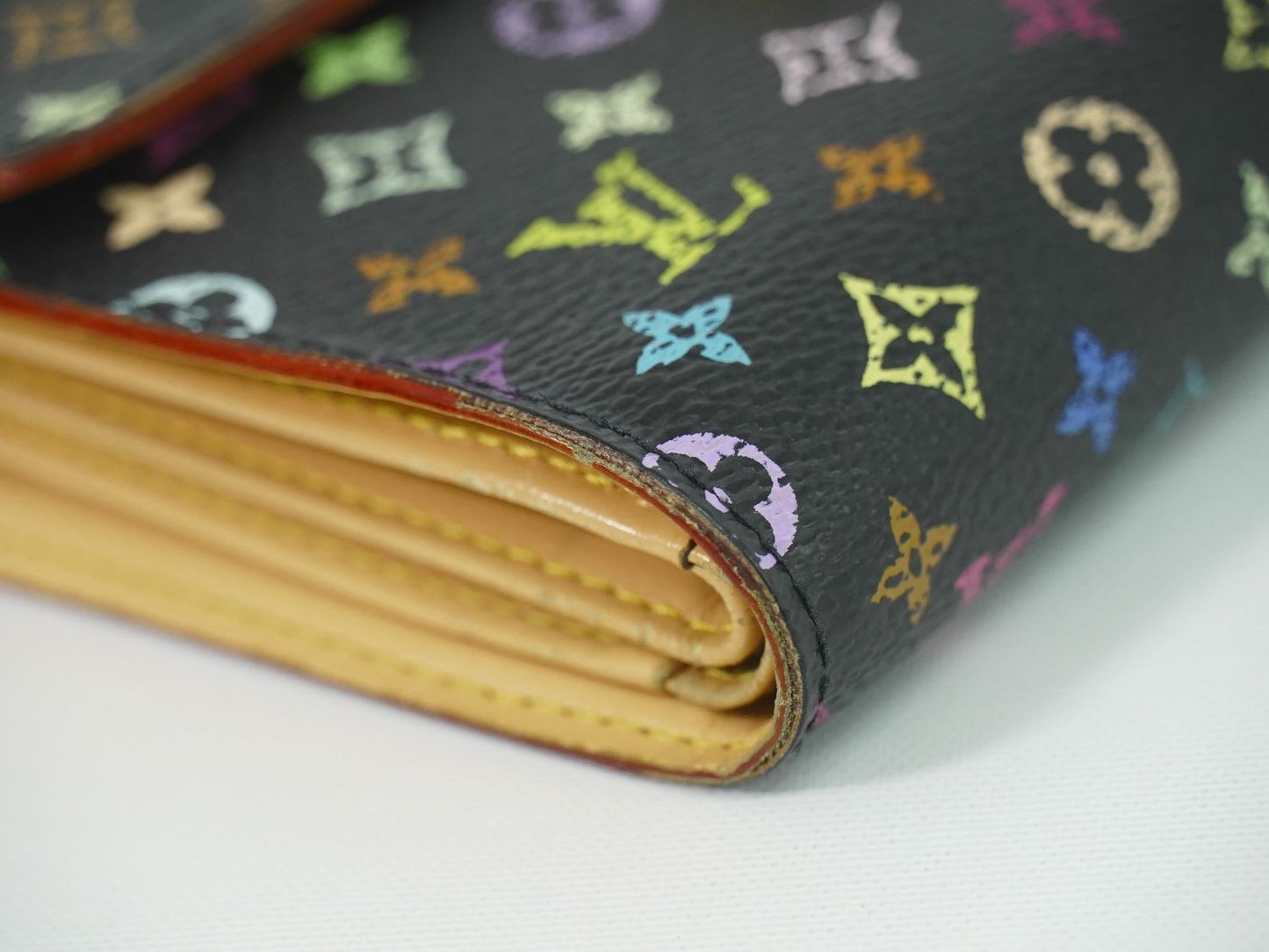 Louis Vuitton LV Portefeuille Koala Monogram Multicolor Takashi Murakami Folded — view 6