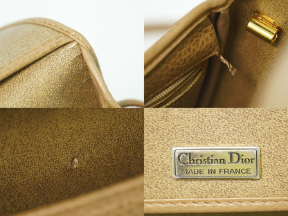 Dior Leather Shoulder Bag Pochette Beige — view 9