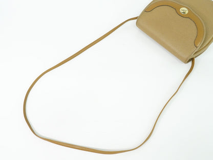 Dior Leather Shoulder Bag Pochette Beige — view 4
