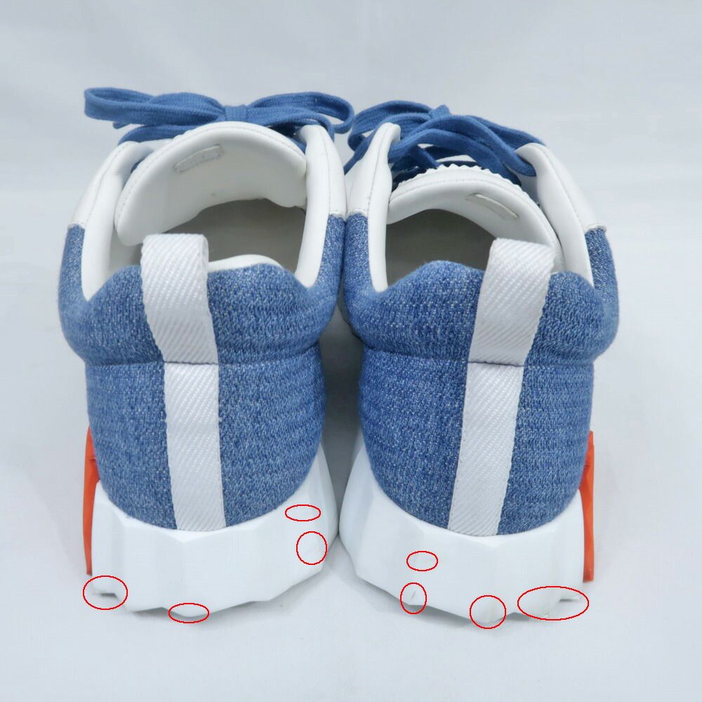 Hermes Bouncing Sneakers 41 Denim Leather Shoes — view 6