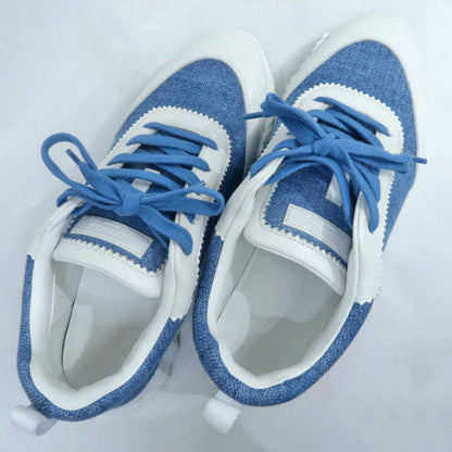 Hermes Bouncing Sneakers 41 Denim Leather Shoes — view 7