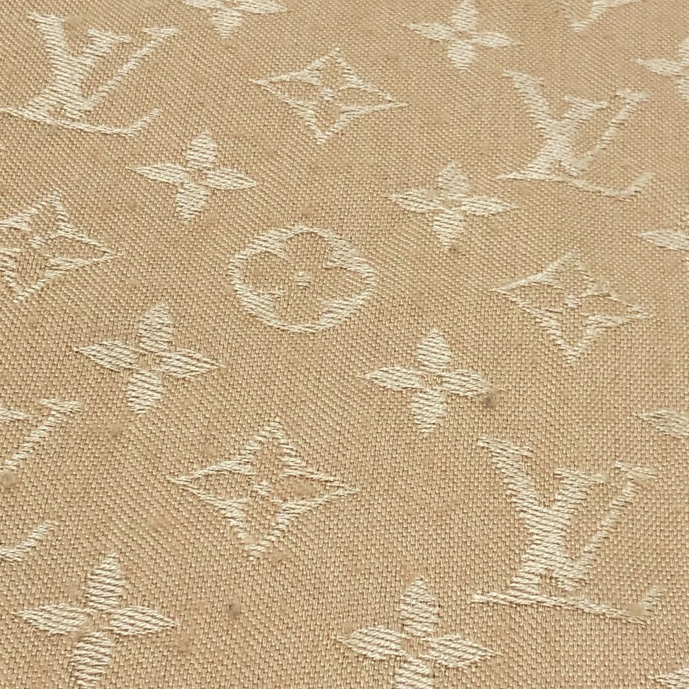 Louis Vuitton Shawl Monogram Dune Silk Beige Scarf — view 5