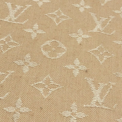 Louis Vuitton Shawl Monogram Dune Silk Beige Scarf — view 5