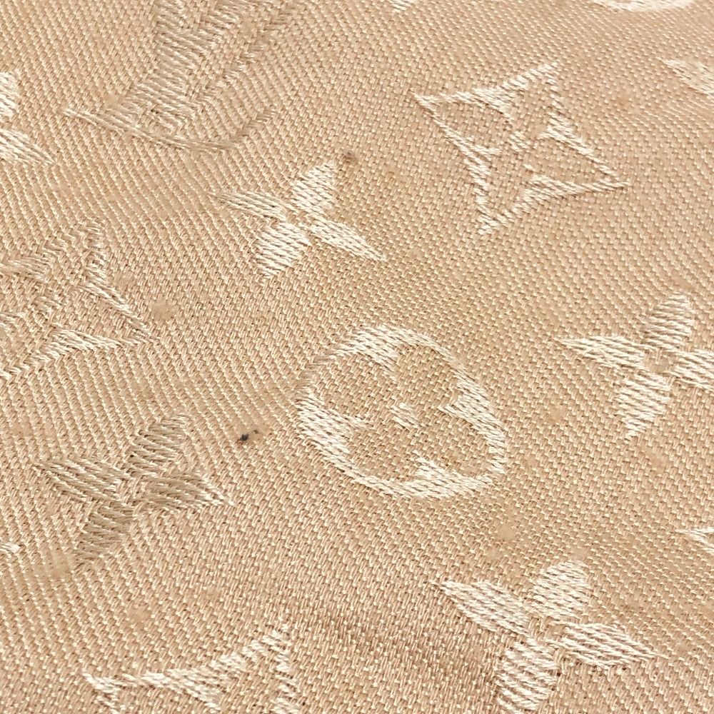 Louis Vuitton Shawl Monogram Dune Silk Beige Scarf — view 4