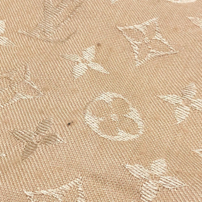 Louis Vuitton Shawl Monogram Dune Silk Beige Scarf — view 4