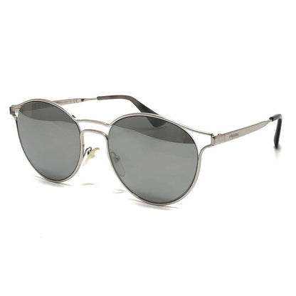 Prada Sunglasses Side Logo Metal Silver Eyewear