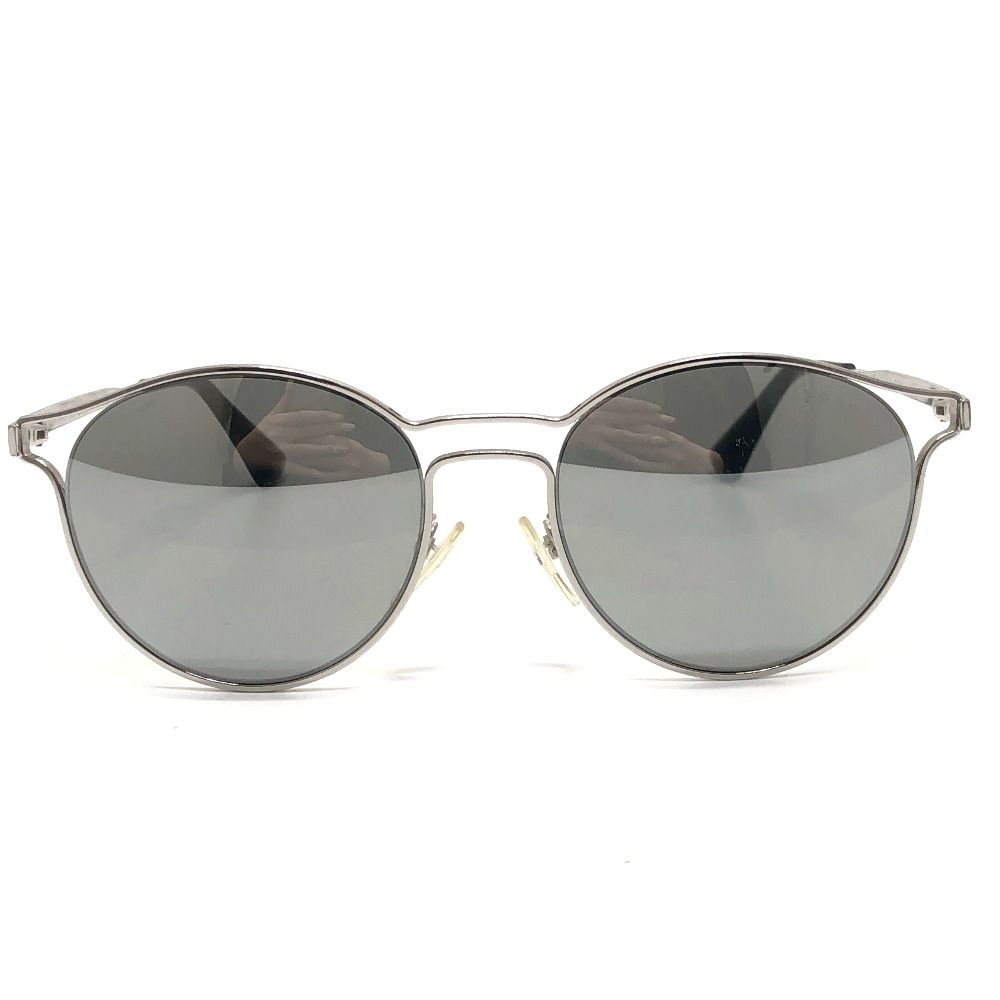 Prada Sunglasses Side Logo Metal Silver Eyewear — view 2