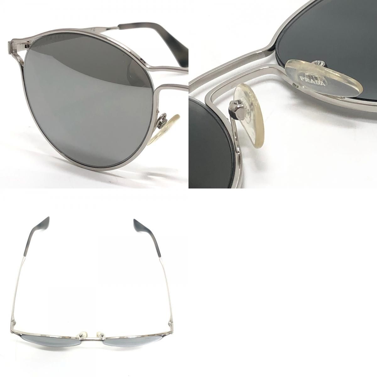 Prada Sunglasses Side Logo Metal Silver Eyewear — view 9