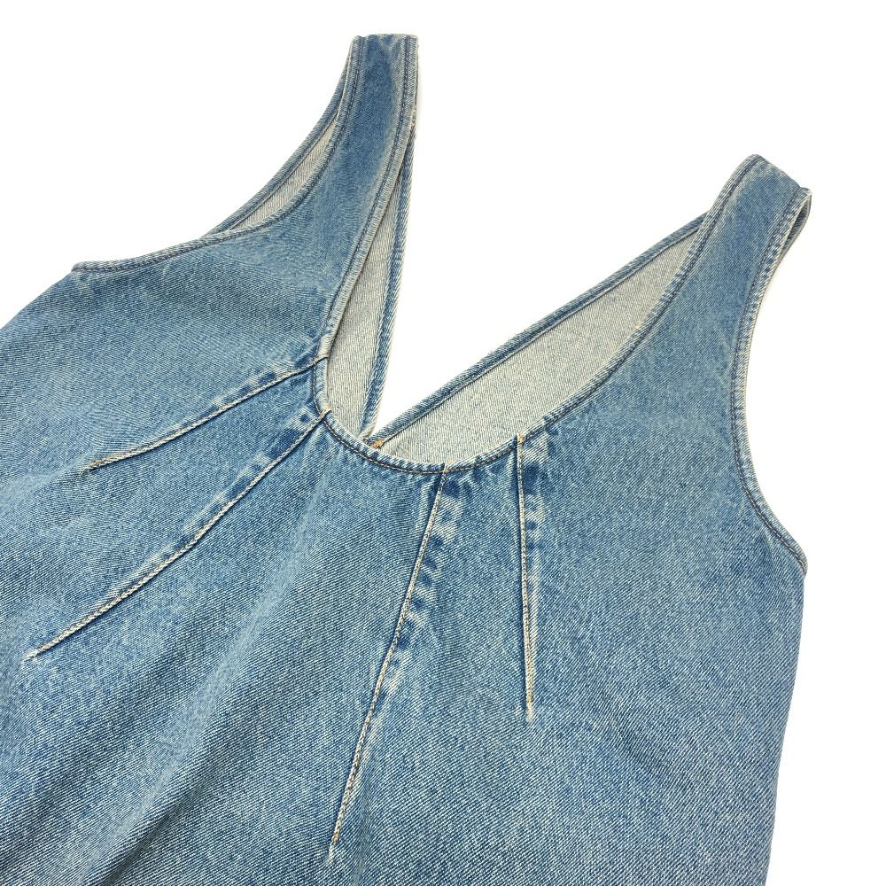 Prada Dress Triangle Plate Cotton Blue — view 4