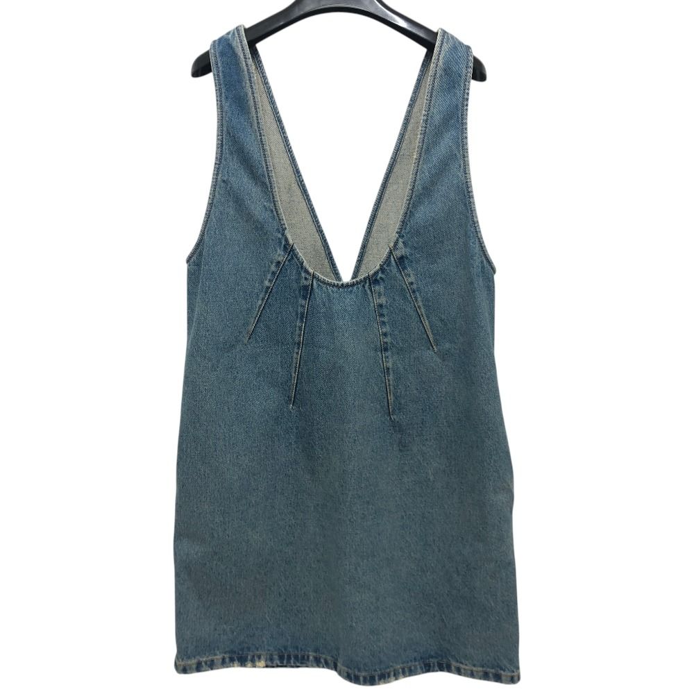 Prada Dress Triangle Plate Cotton Blue — view 2
