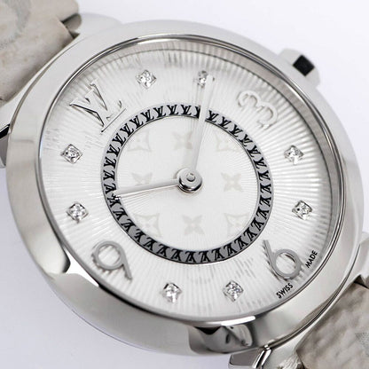 Louis Vuitton Tumble Slim Quartz Diamond Watch Manufacturer Overhauled — view 8