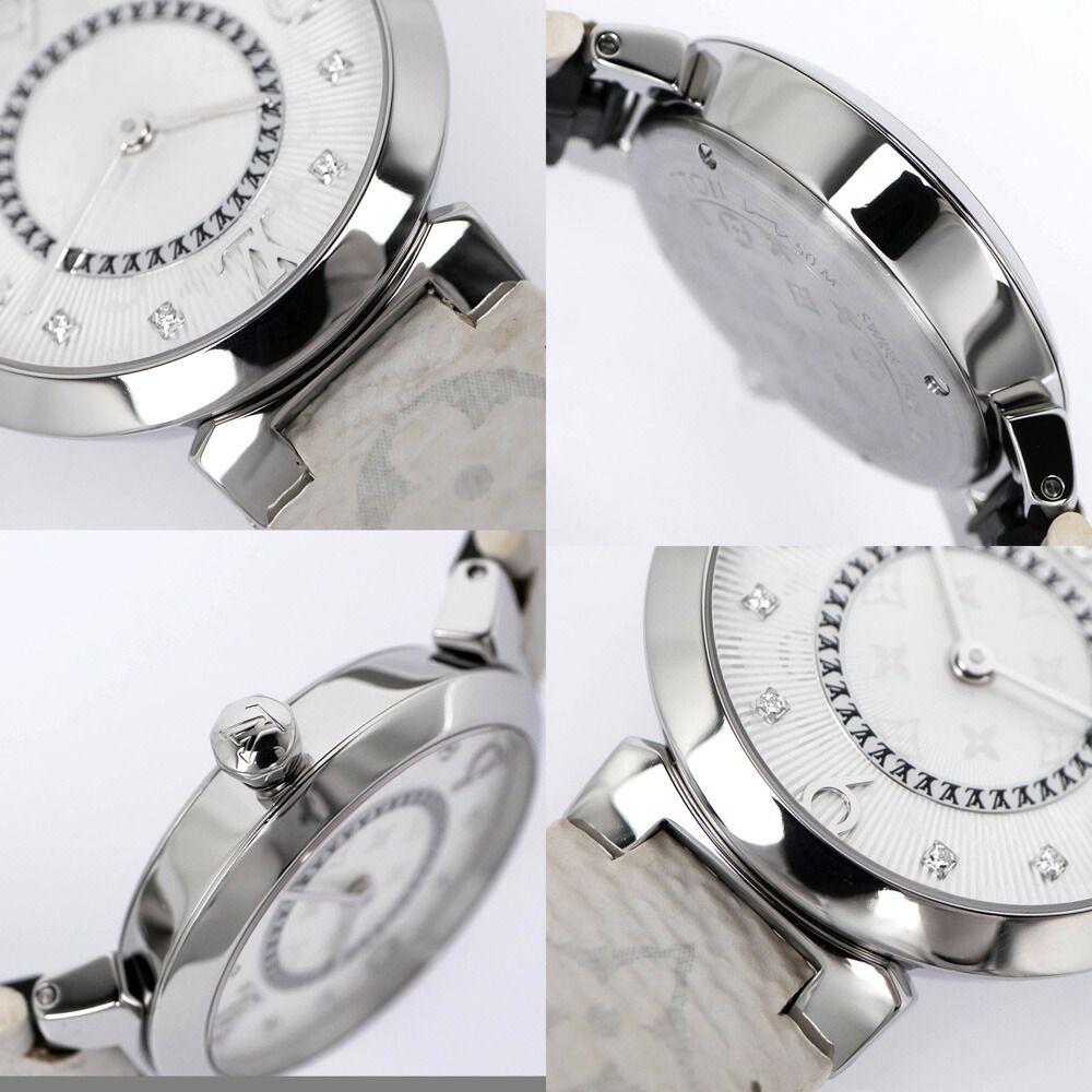 Louis Vuitton Tumble Slim Quartz Diamond Watch Manufacturer Overhauled — view 2