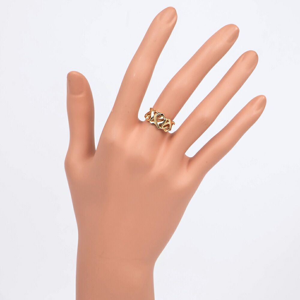 Tiffany & Co Paloma Picasso Triple Loving Heart Ring 18k — view 9