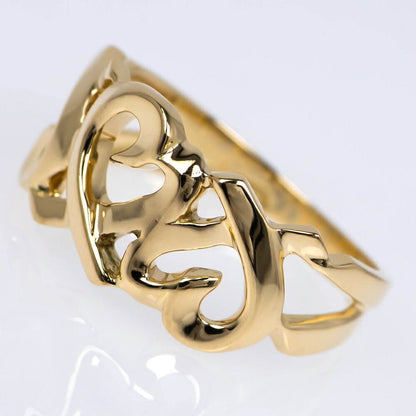 Tiffany & Co Paloma Picasso Triple Loving Heart Ring 18k — view 3