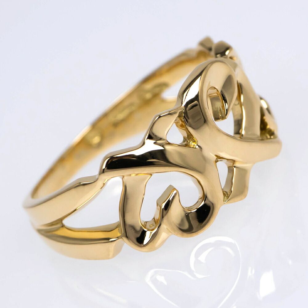 Tiffany & Co Paloma Picasso Triple Loving Heart Ring 18k — view 2