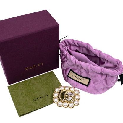 Gucci GG Pearl Brooch Double — view 9