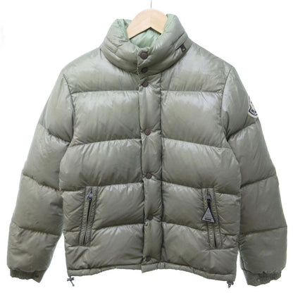 Moncler Everest Down Jacket Big Logo Zip Up 50 Beige 0 HW