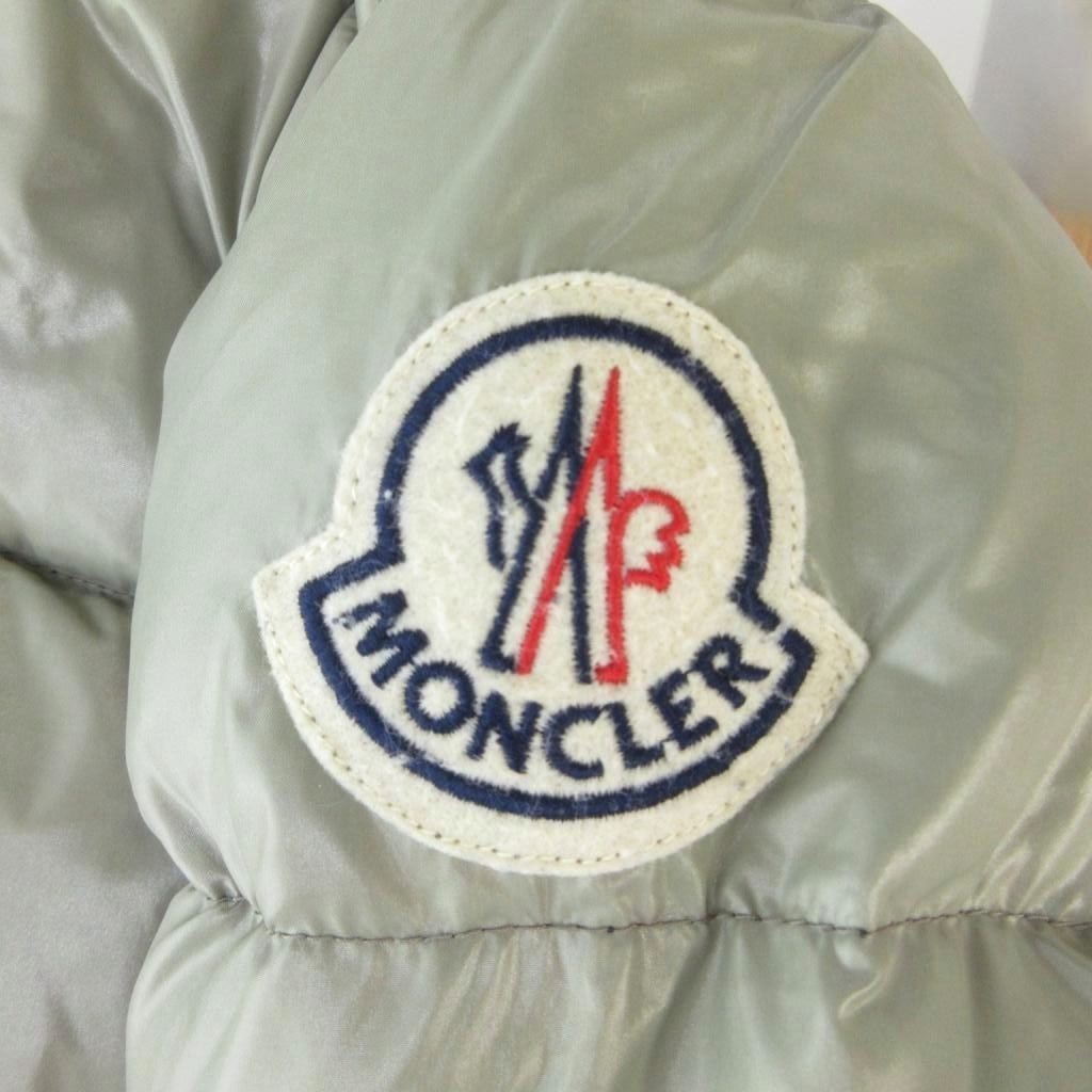 Moncler Everest Down Jacket Big Logo Zip Up 50 Beige 0 HW — view 6