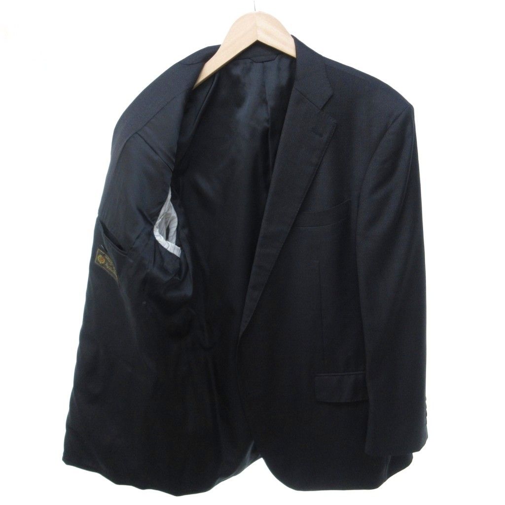 Loro Piana Durban Tailored Jacket Notch Lapel Single Business Wool Black — view 4