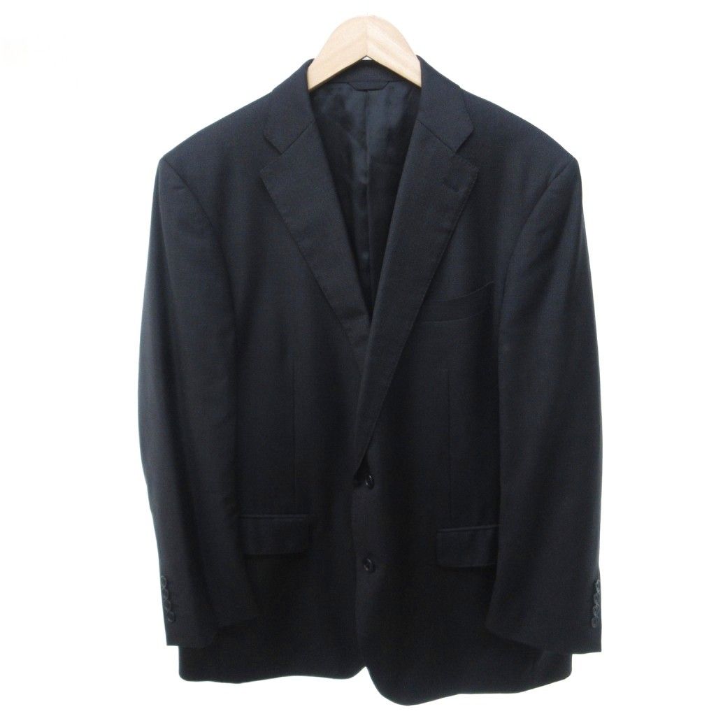 Loro Piana Durban Tailored Jacket Notch Lapel Single Business Wool Black
