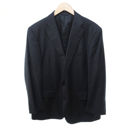 Loro Piana Durban Tailored Jacket Notch Lapel Single Business Wool Black