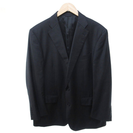 Loro Piana Durban Tailored Jacket Notch Lapel Single Business Wool Black