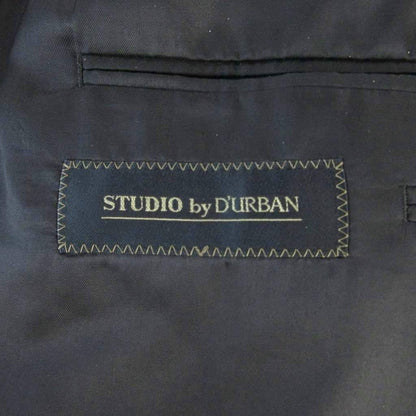 Loro Piana Durban Tailored Jacket Notch Lapel Single Business Wool Black — view 7