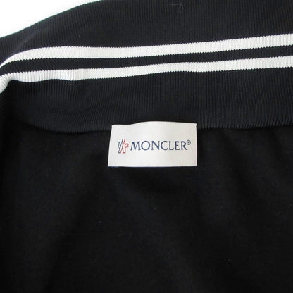 Moncler Velour Track Jacket Logo Patch Zip Up Black XS HW — view 7