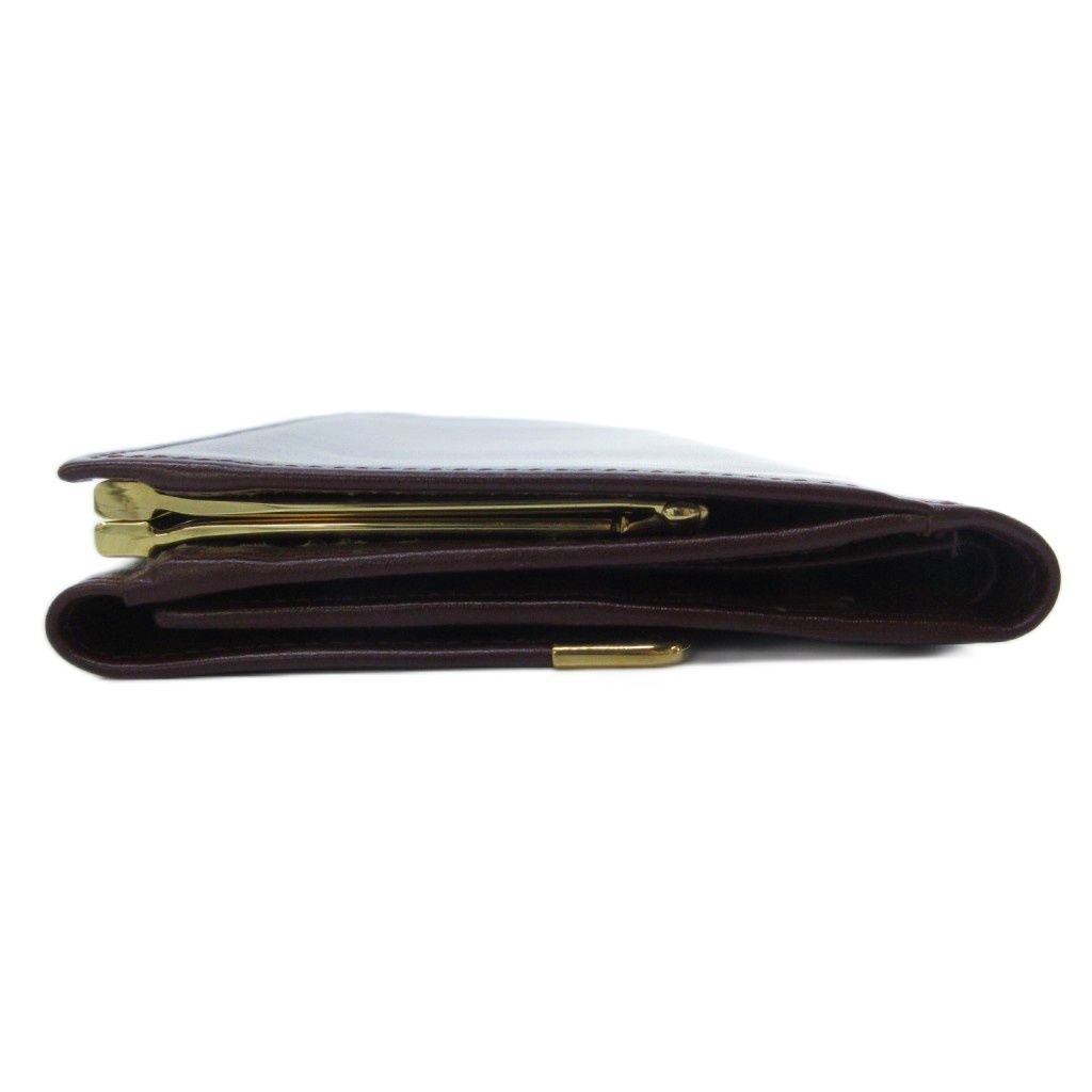 Cartier Must Line Gamaguchi Wallet Log Wine Red HW — view 3