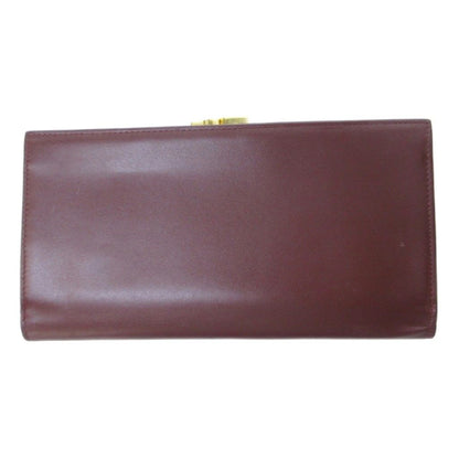 Cartier Must Line Gamaguchi Wallet Log Wine Red HW — view 2