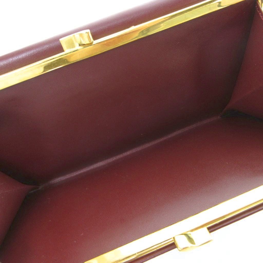 Cartier Must Line Gamaguchi Wallet Log Wine Red HW — view 6