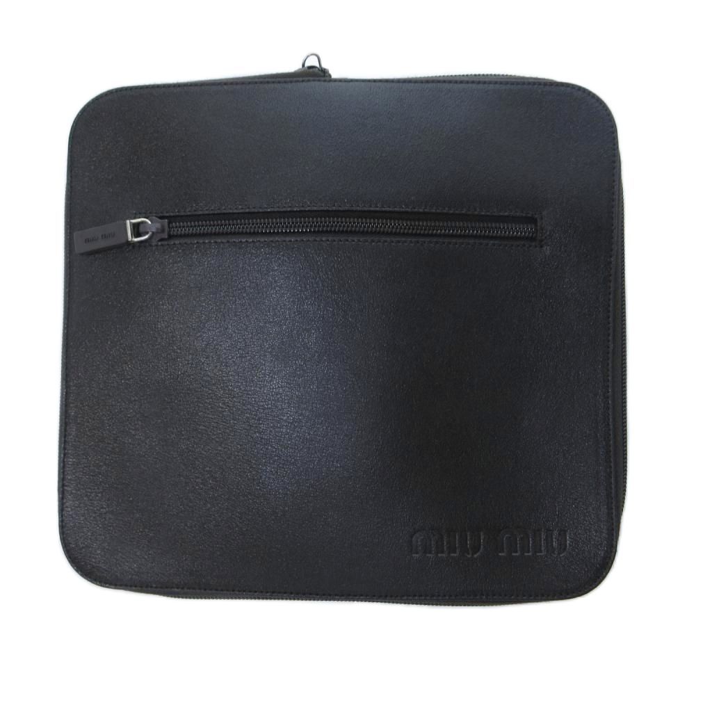 Miu Miu Miu Straps Hand Bag Handbag Mini Boston Brown Log HW — view 4