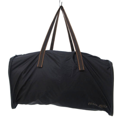 Miu Miu Miu Straps Hand Bag Handbag Mini Boston Brown Log HW