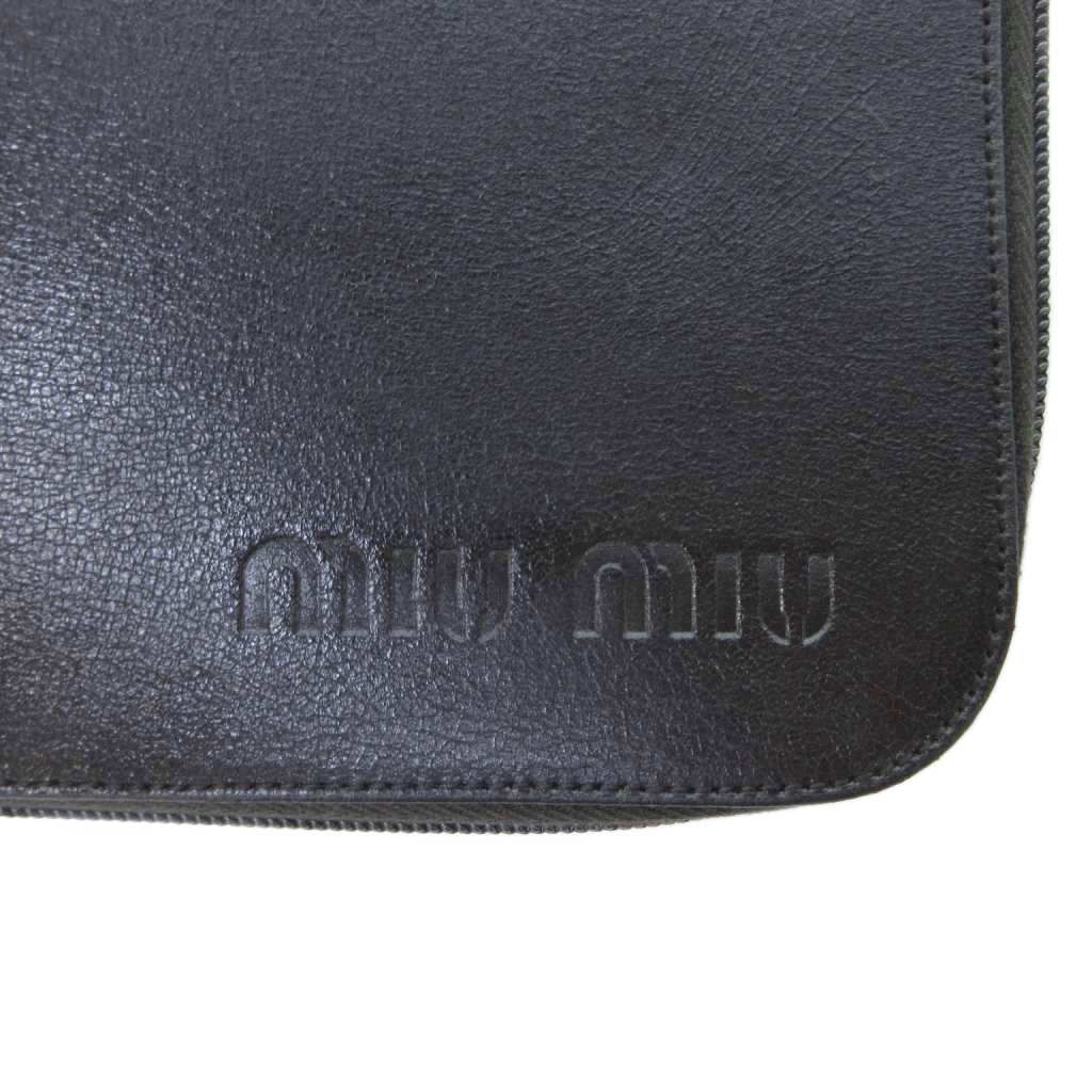 Miu Miu Miu Straps Hand Bag Handbag Mini Boston Brown Log HW — view 6