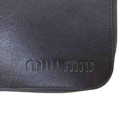 Miu Miu Miu Straps Hand Bag Handbag Mini Boston Brown Log HW — view 6