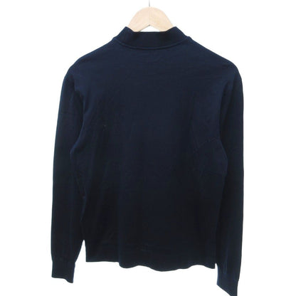Prada Triangle Logo T-Shirt Long Sleeve Rubber Tag S Navy HW — view 2