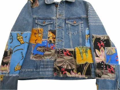 Loewe Denim Jacket Paula's Ibiza Patchwork Indigo 36 — view 7