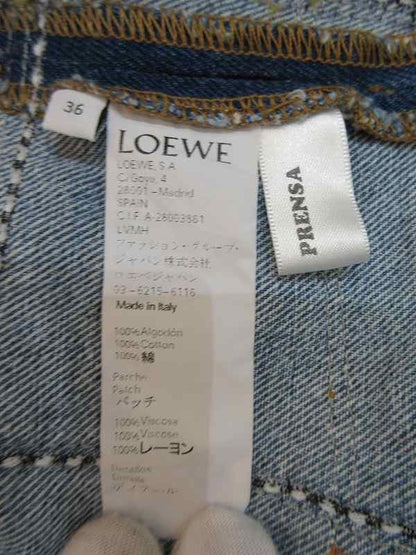 Loewe Denim Jacket Paula's Ibiza Patchwork Indigo 36 — view 6