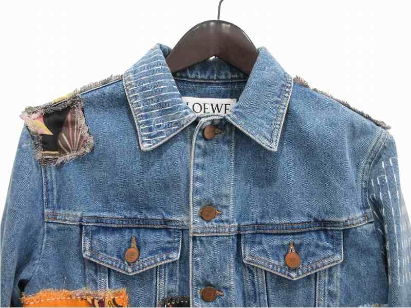 Loewe Denim Jacket Paula's Ibiza Patchwork Indigo 36 — view 2
