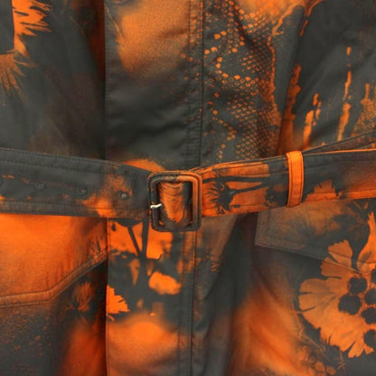 Prada Jacket Re-Nylon Graphic Print Coat Transfer Allover Pattern with Belt M — view 8