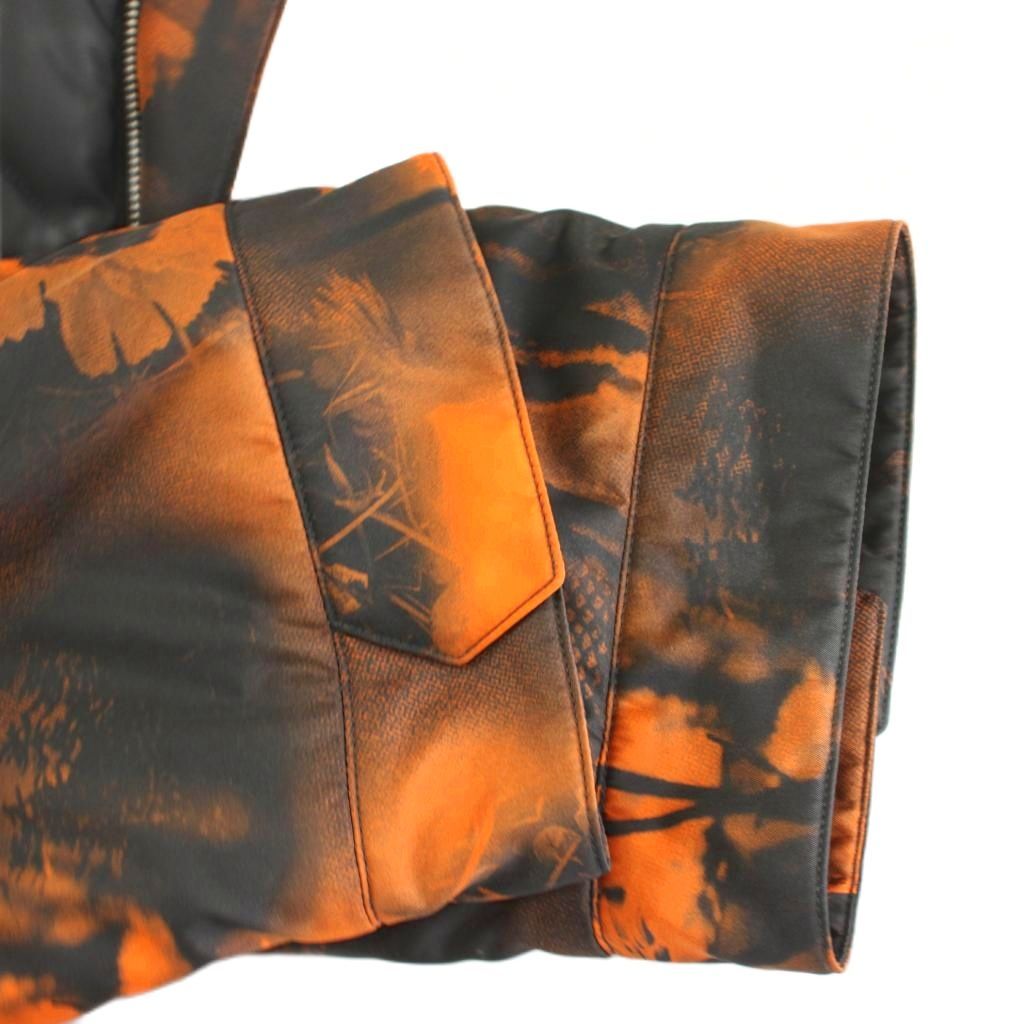 Prada Jacket Re-Nylon Graphic Print Coat Transfer Allover Pattern with Belt M — view 5