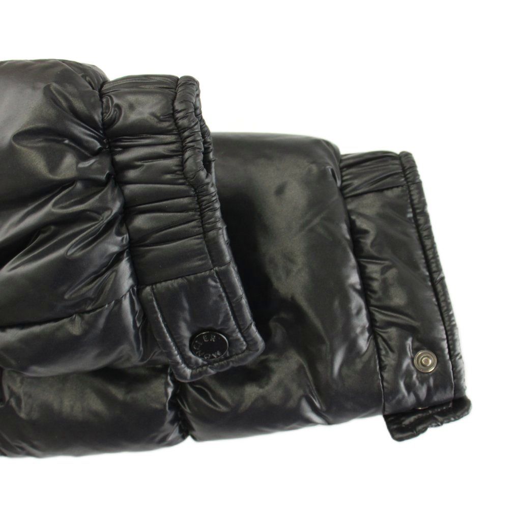 Moncler Maire Down Jacket Nylon Patch Logo 1 Black MW — view 7
