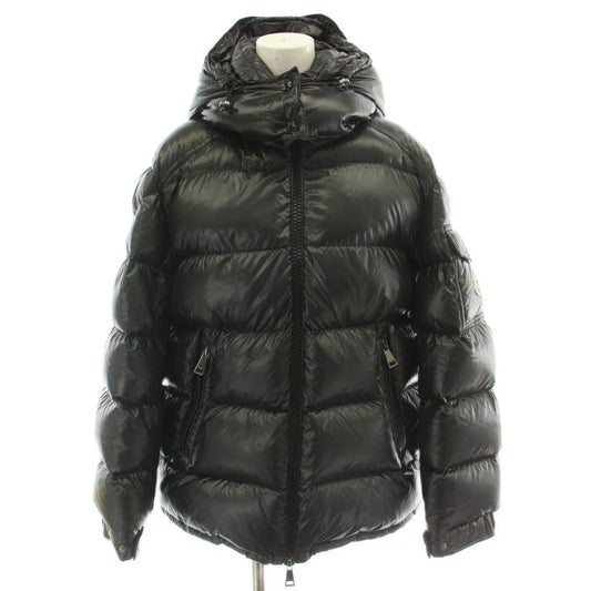 Moncler Maire Down Jacket Nylon Patch Logo 1 Black MW