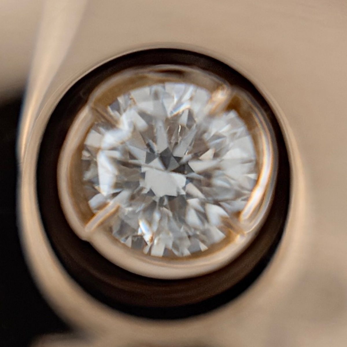 Bvlgari Mono Logo Ring PG Pink Gold Pave Diamond — view 2