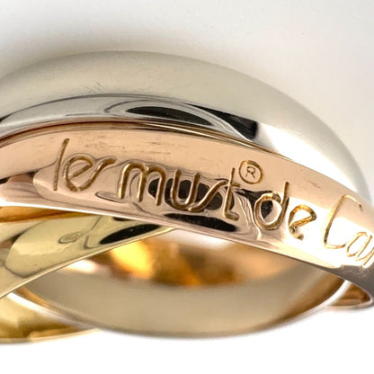 Cartier Trinity Ring YG Yellow Gold PG Pink WG White Three Color — view 6