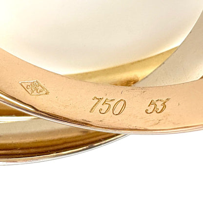 Cartier Trinity Ring YG Yellow Gold PG Pink WG White Three Color — view 8