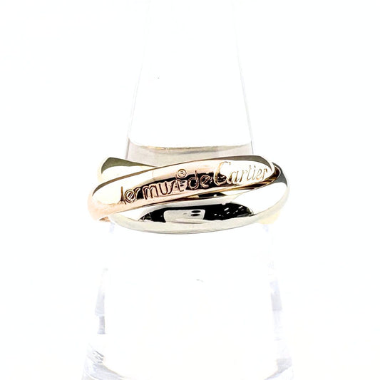Cartier Trinity Ring YG Yellow Gold PG Pink WG White Three Color