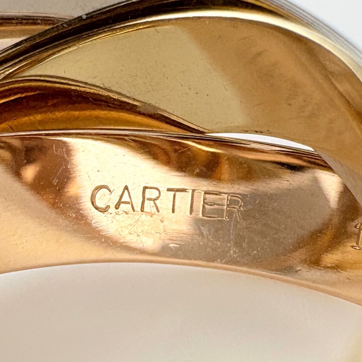 Cartier Trinity Ring YG Yellow Gold WG White PG Pink — view 5
