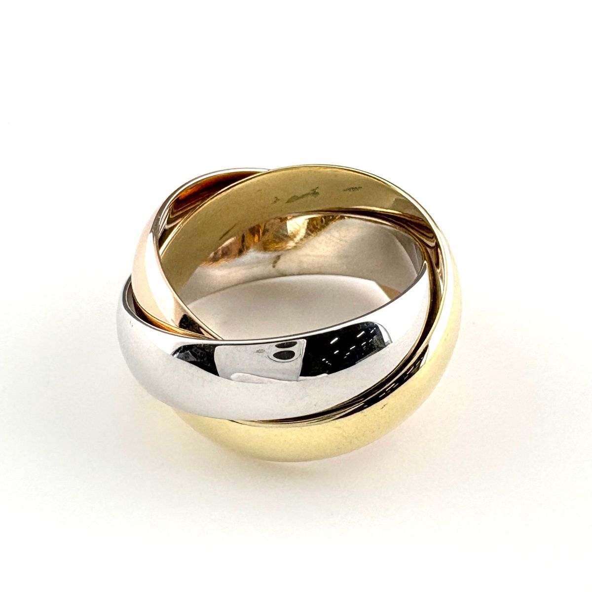 Cartier Trinity Ring YG Yellow Gold WG White PG Pink — view 2